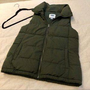 Army Green Puffer Vest